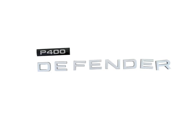 Land Rover Defender badge lettering with back cover