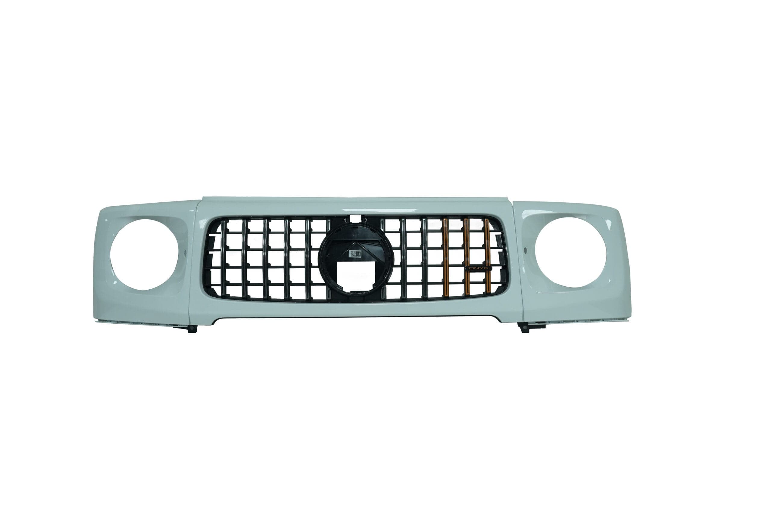 Mercedes G63 Front Grille Headlight Cover Gloss Snow White 0