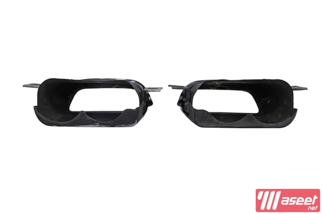 Rolls-Royce Wraith LH & RH rear exhaust pipe head black 