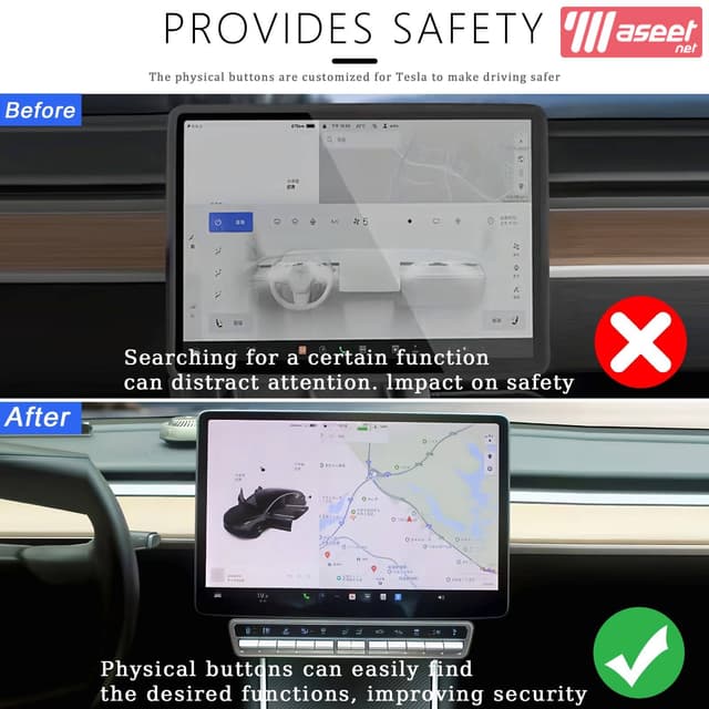 ‏ physical buttons for the Tesla Model Y 2020-2024