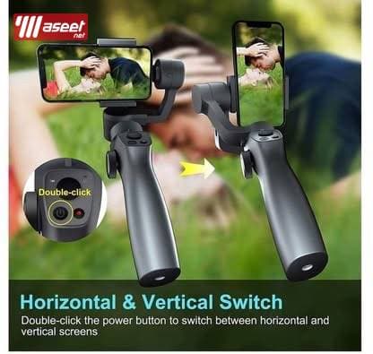Gimbal anti-vibration bluetooth selfie stick 4