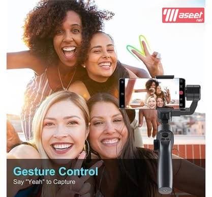 Gimbal anti-vibration bluetooth selfie stick
