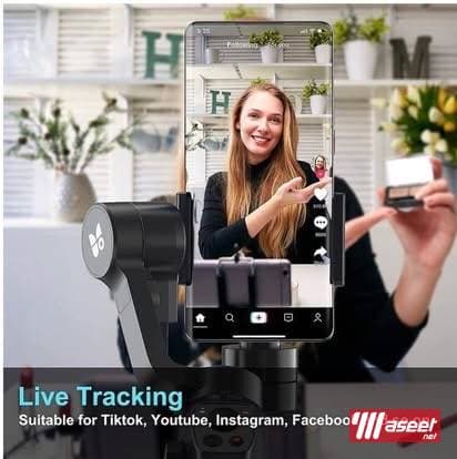 Gimbal anti-vibration bluetooth selfie stick