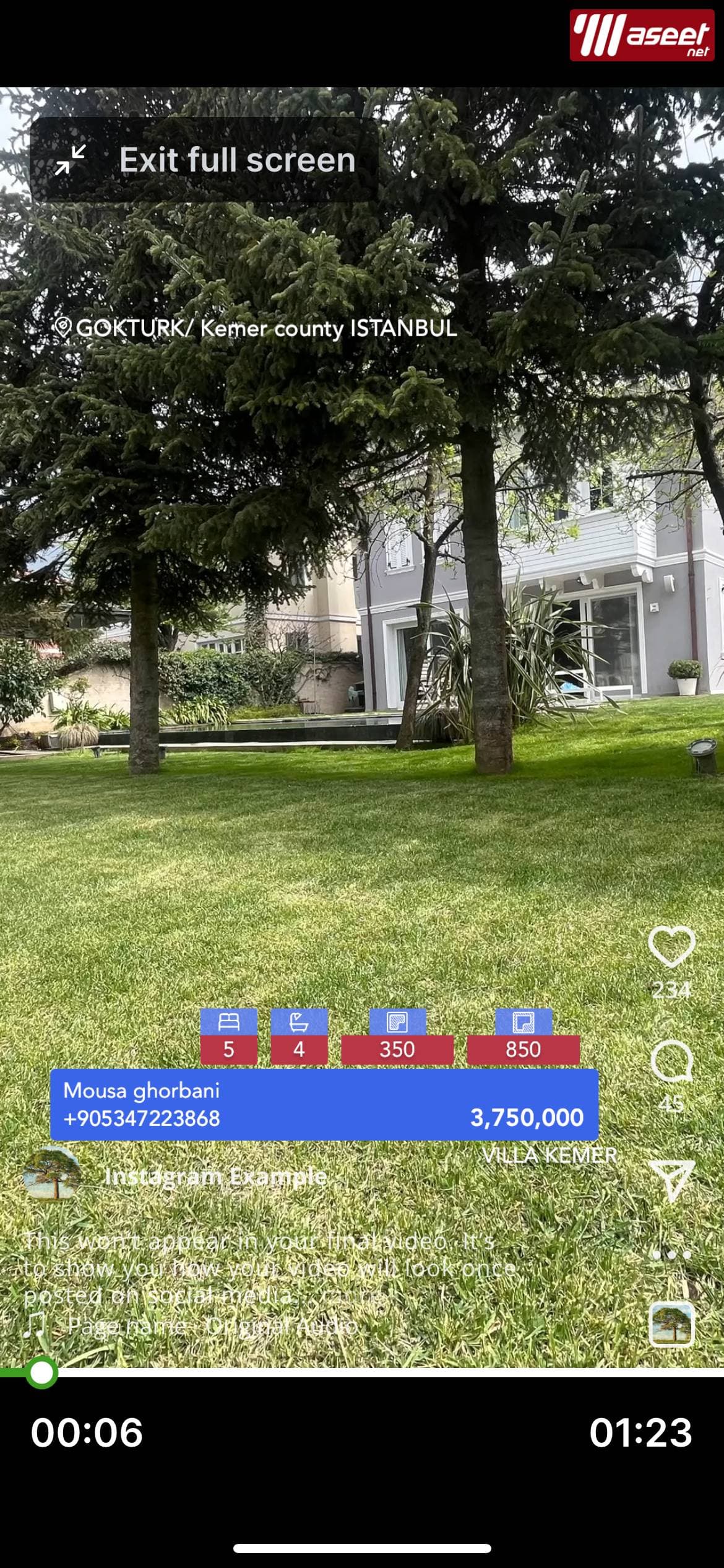 5 B/R Villa for sale in istanbul turkey 1