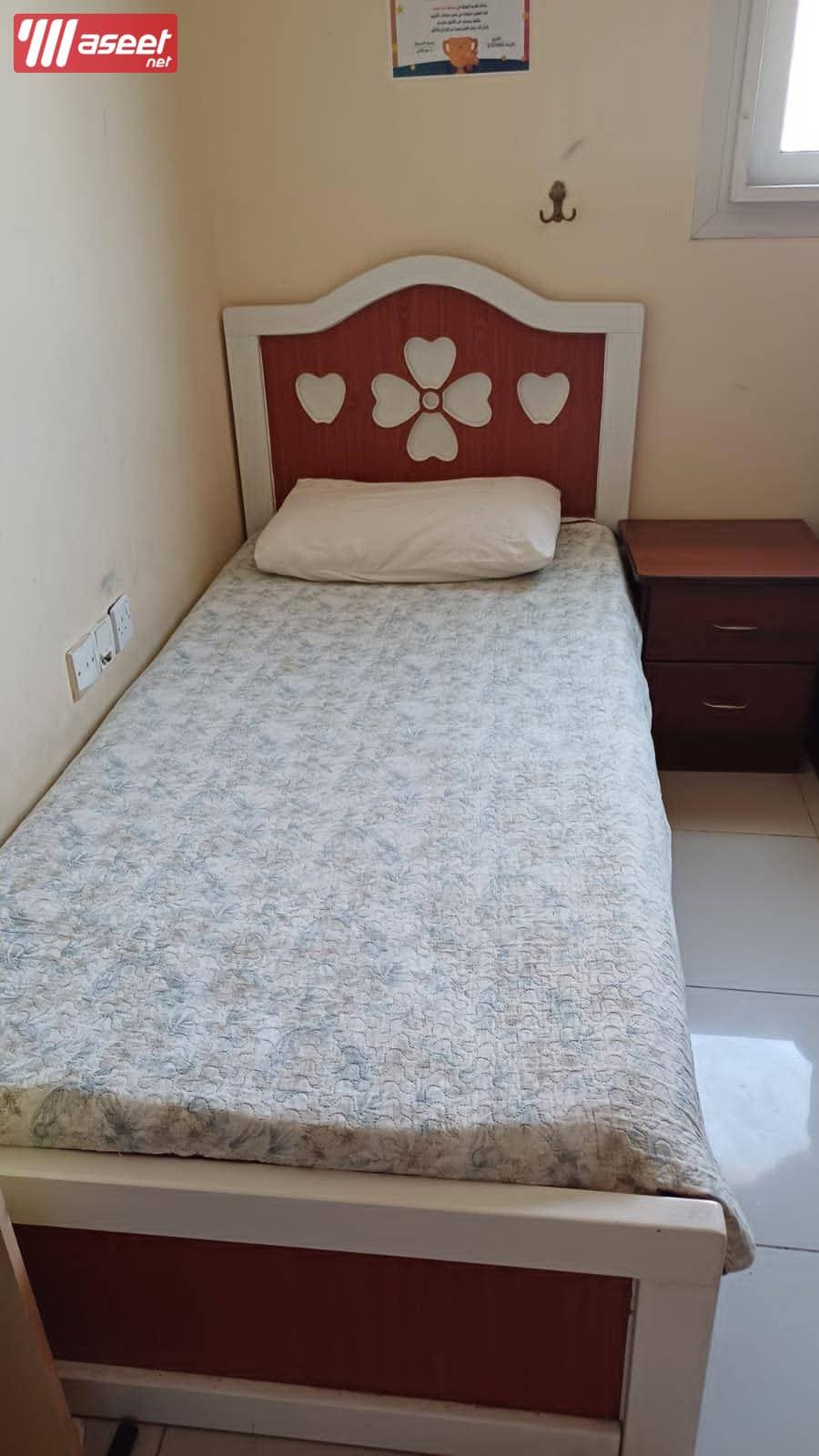 For sale a single bed with a semi-medical mattress  1