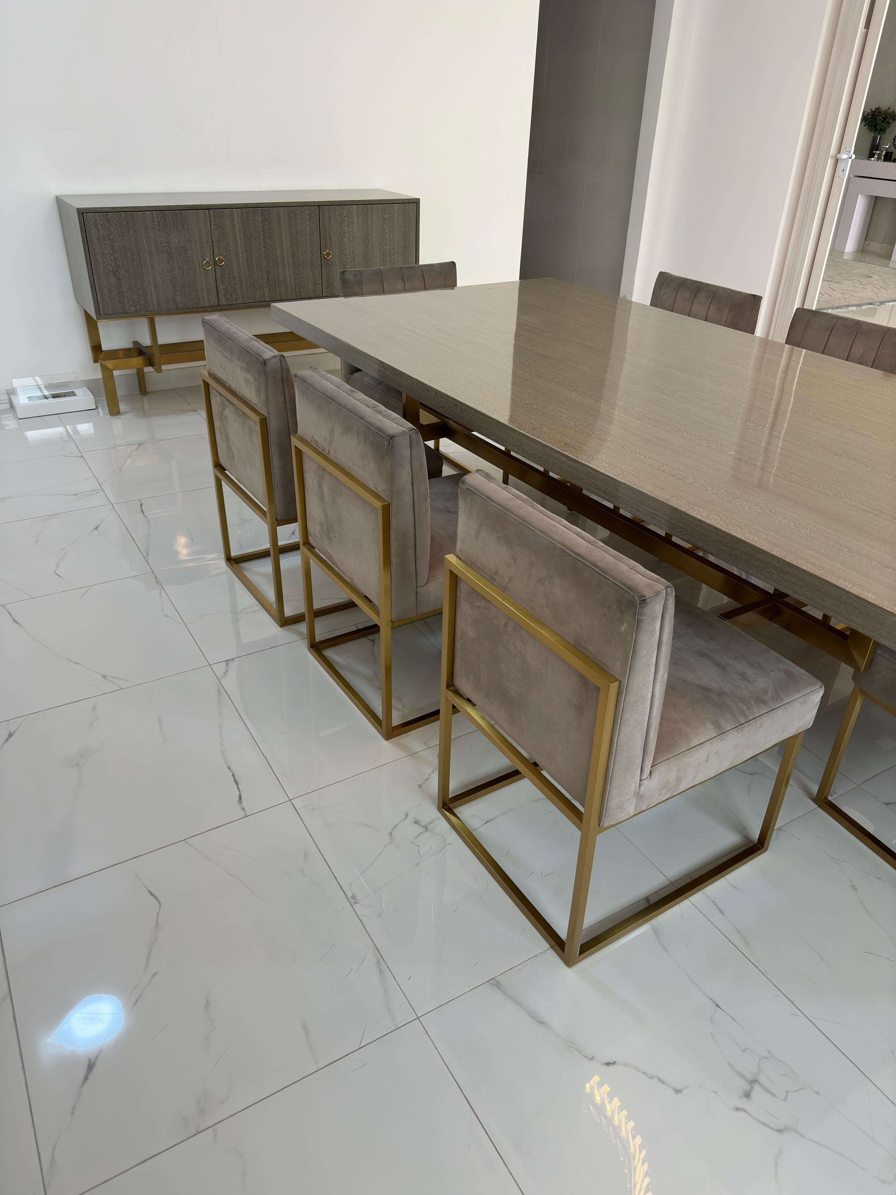 8-chair dining table with buffet table 3