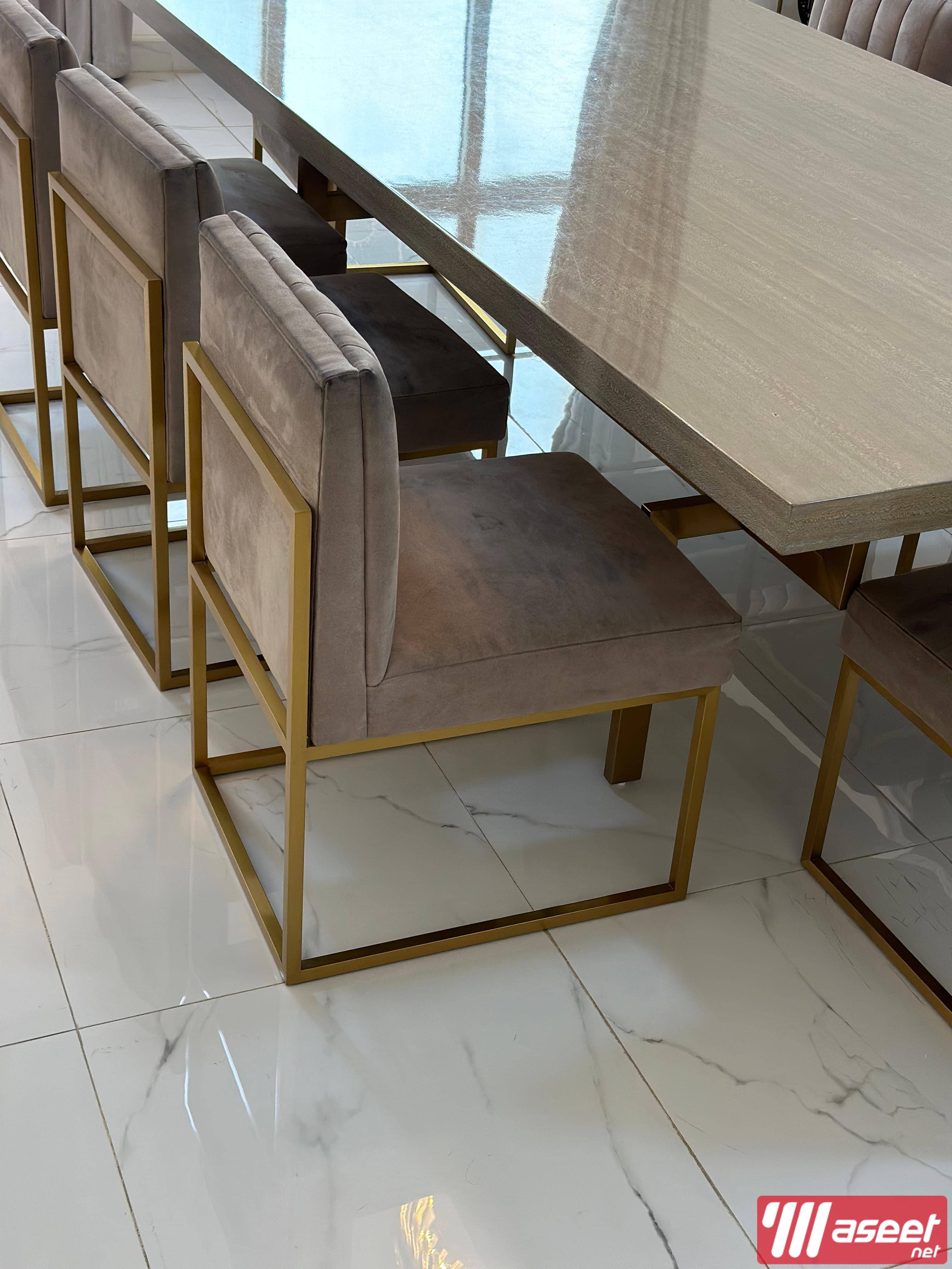 8-chair dining table with buffet table 5