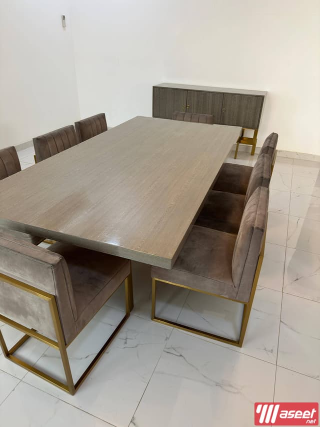 8-chair dining table with buffet table