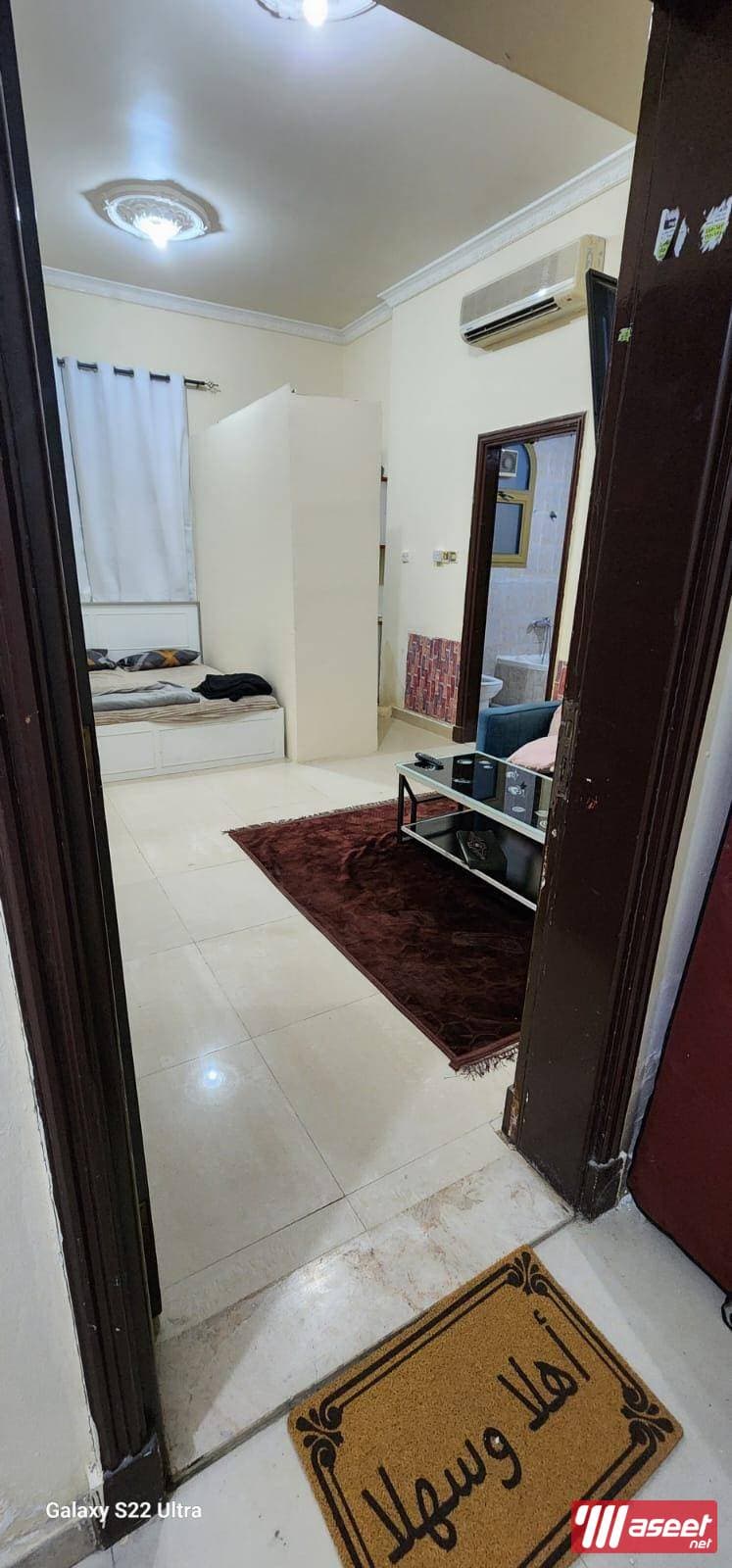 For rent a furnished studio including water, electricity and maintenance overlooking 3