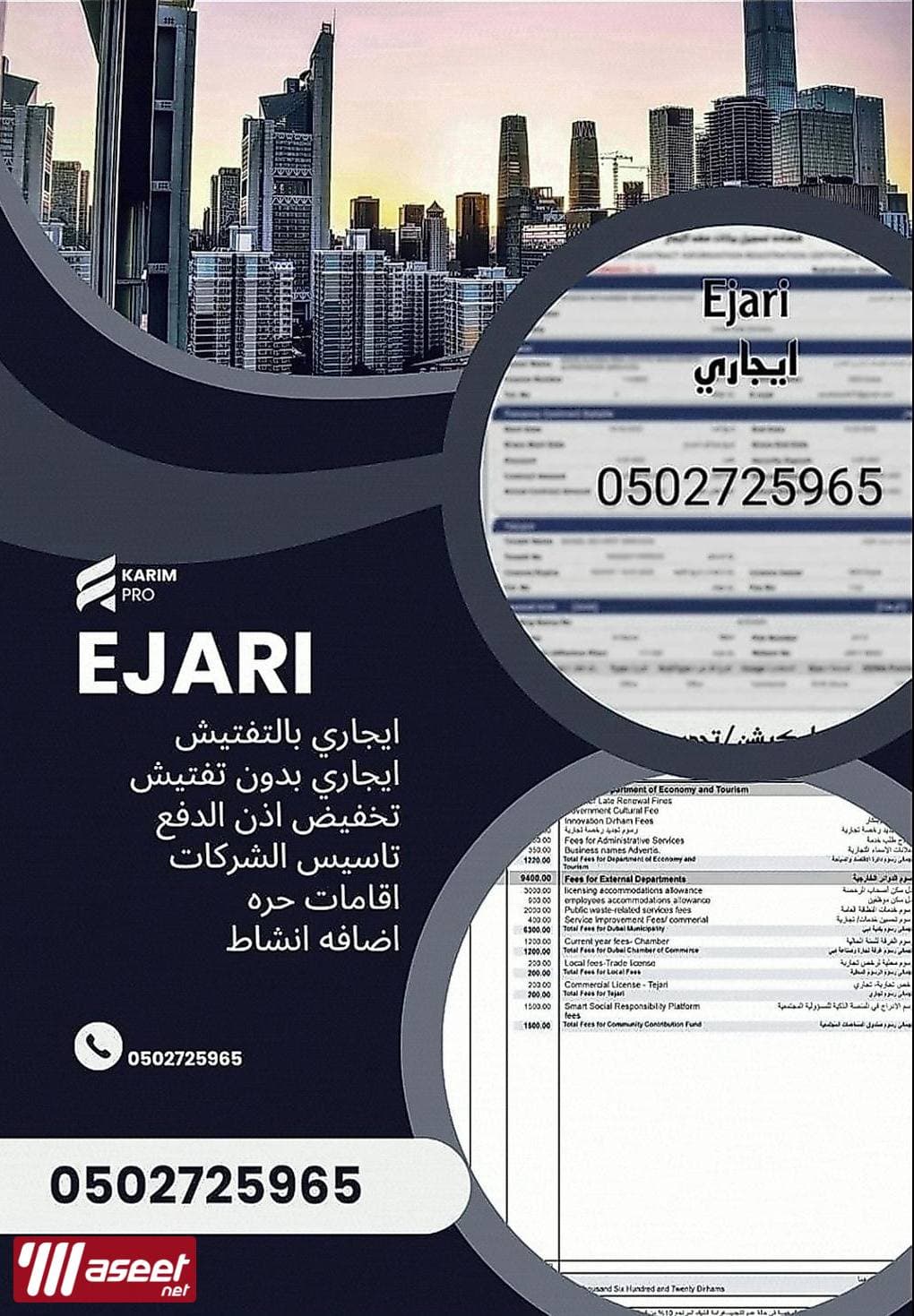 Renewal of commercial licenses and establishment of companies  0