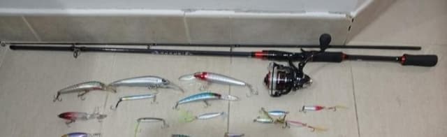 fishing rod and reel