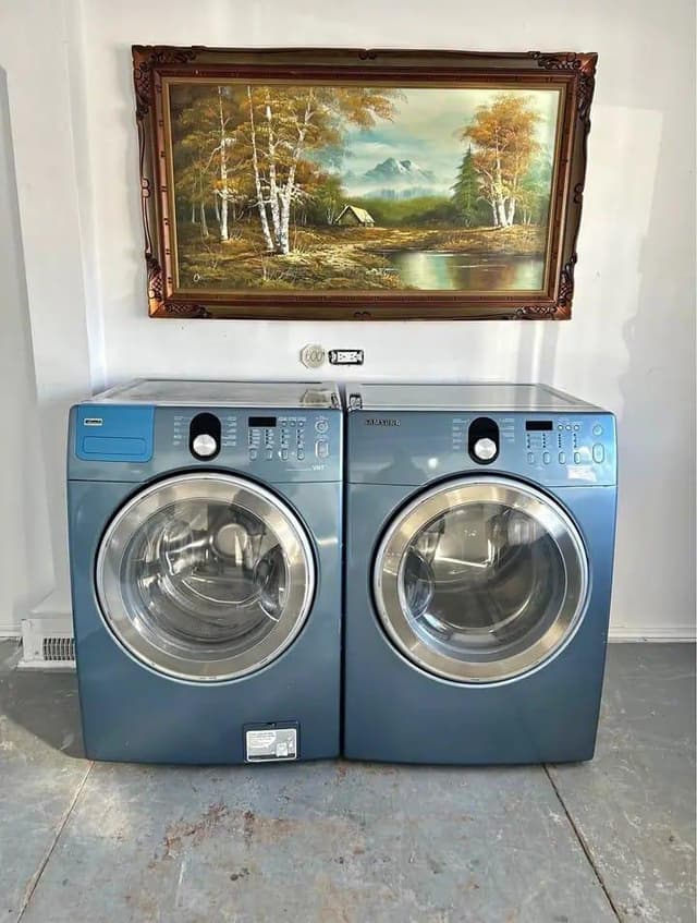  Samsung electric washer and dryer set