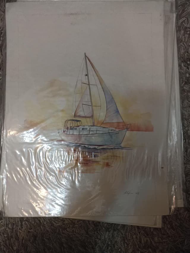 لوحات زيتيه رسم يدوي وليست طباعه