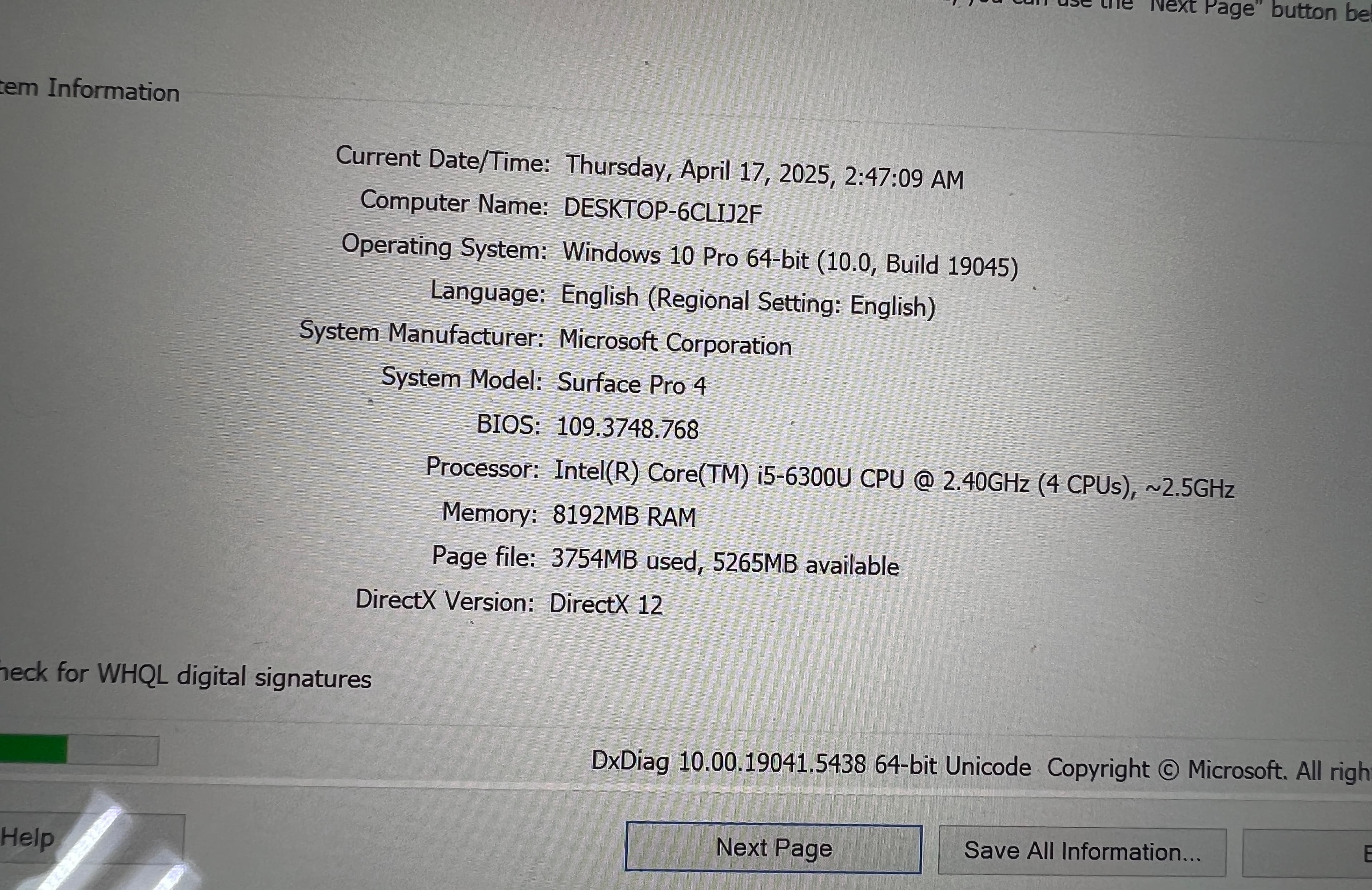 📢 للبيع: جهاز Microsoft Surface Pro 4 مع Office الأصلي 1