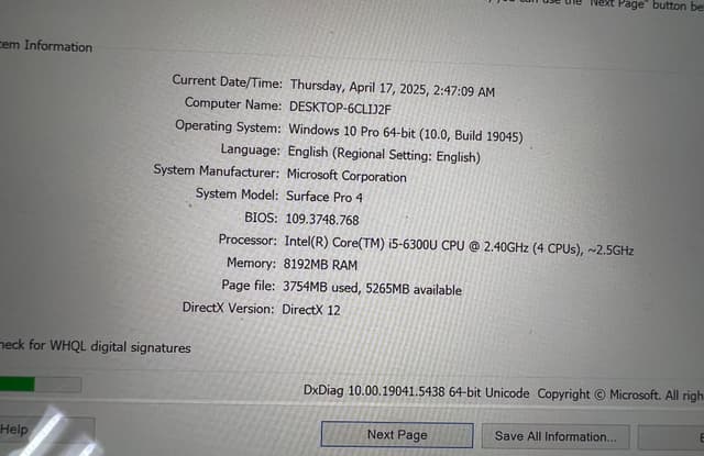 📢 للبيع: جهاز Microsoft Surface Pro 4 مع Office الأصلي