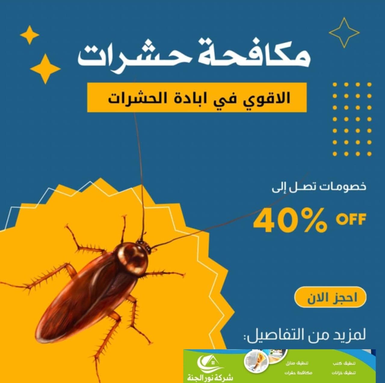 شركة مكافحة حشرات ومكافحة الرمة 0