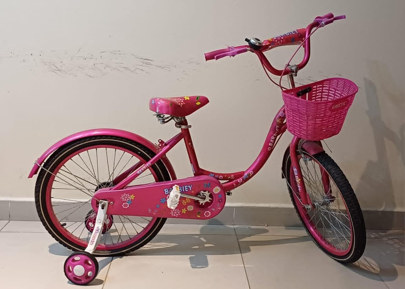 دراجة Barbie - بناتية مع عجلات  0