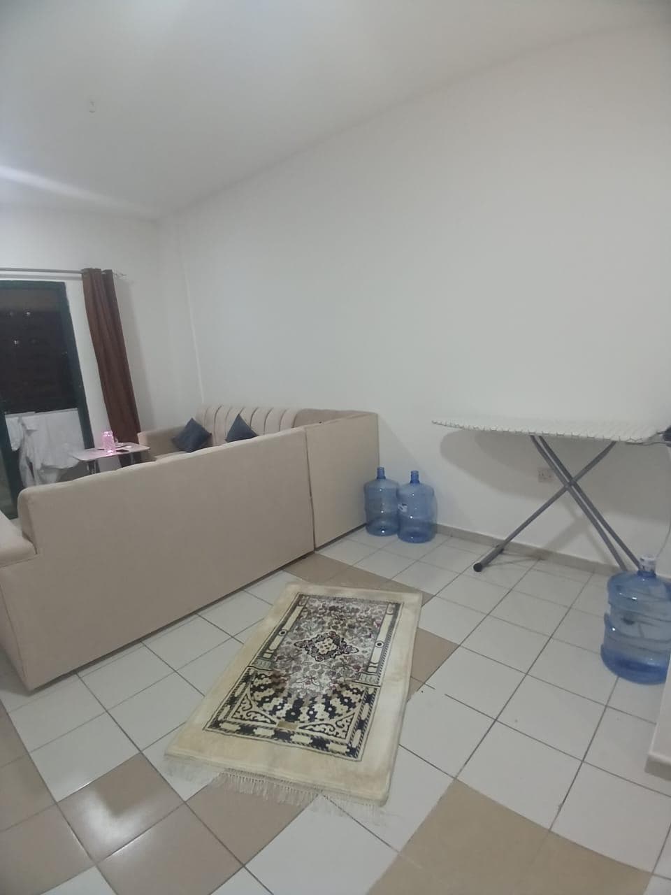 Furnished apartment with a room, a hall and a balcony in Al Qasimia for rent 0