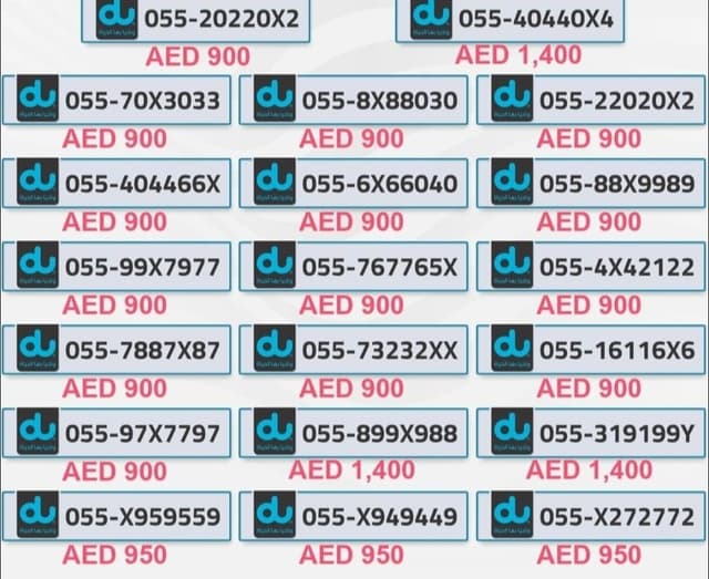 Special paid numbers for sale