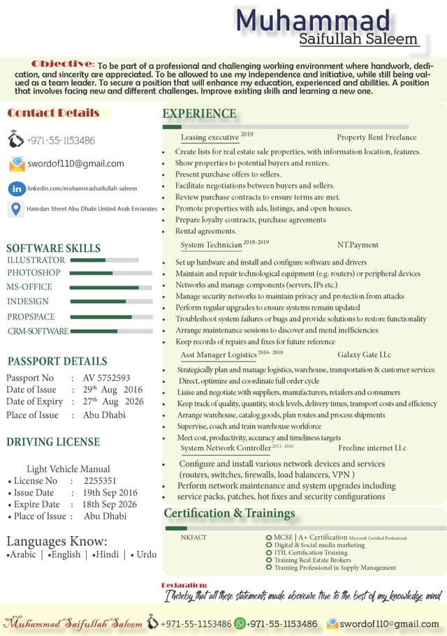 IT Support / Assistant - Sales