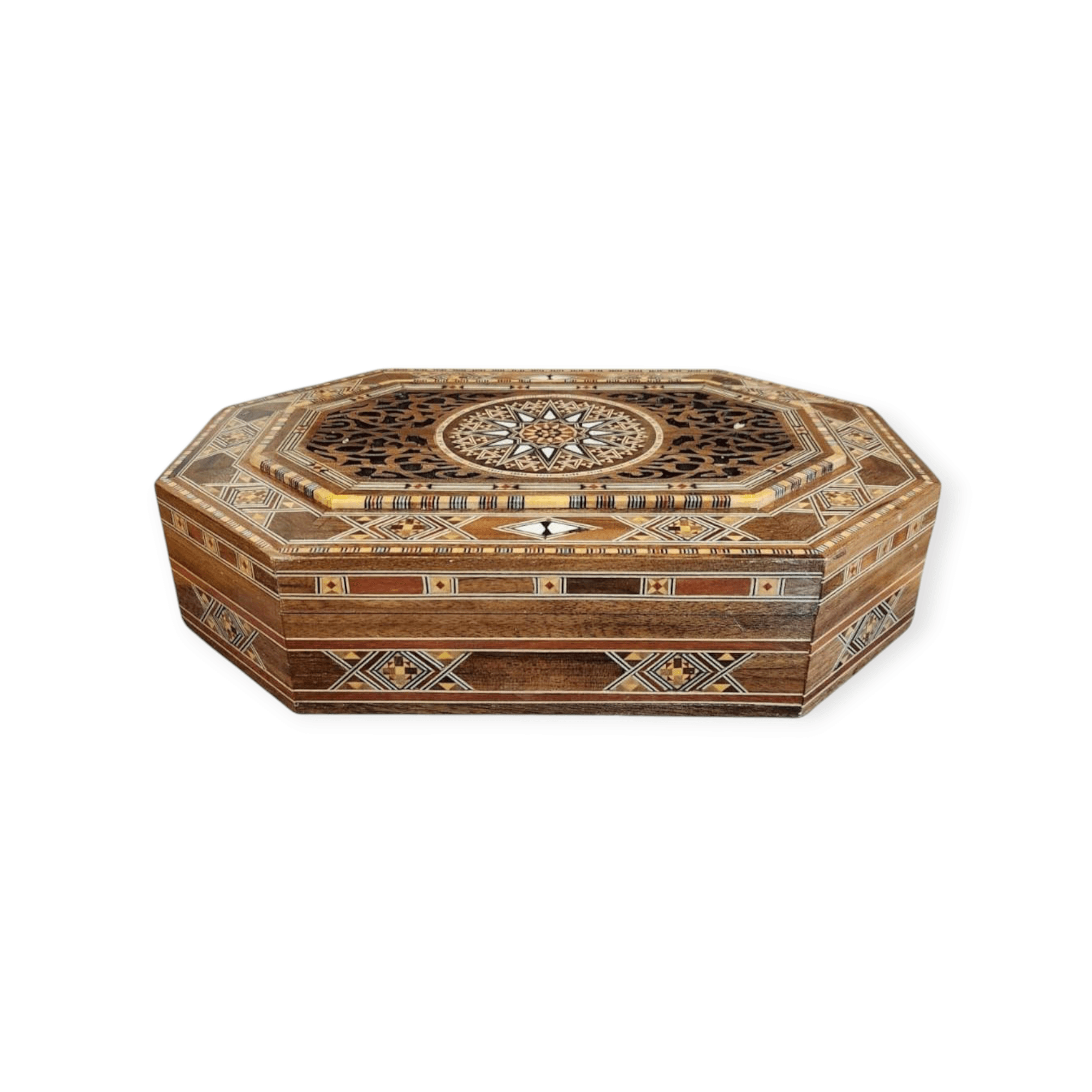 Damascus boxes inlaid with seashells 0