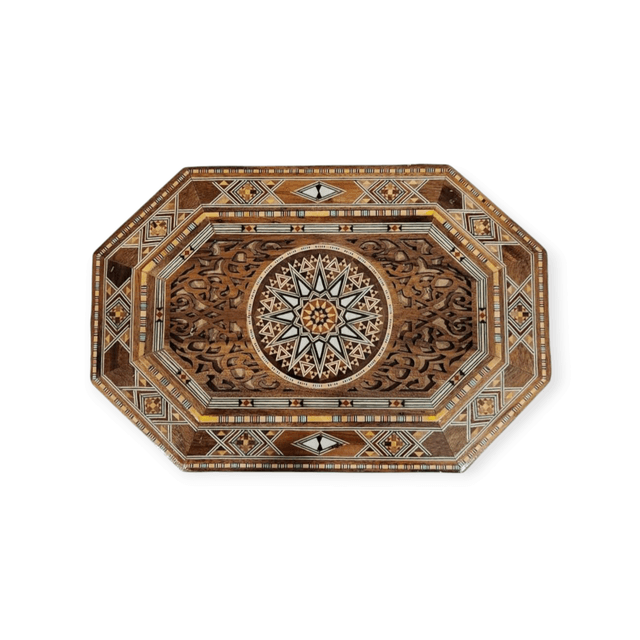 Damascus boxes inlaid with seashells