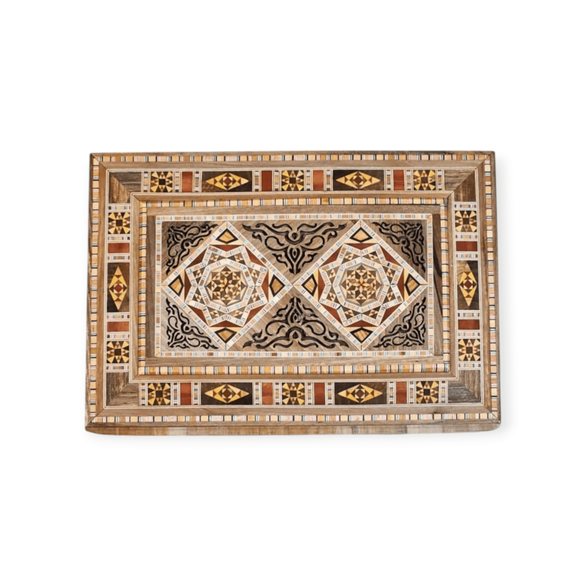 Damascus boxes inlaid with seashells 2