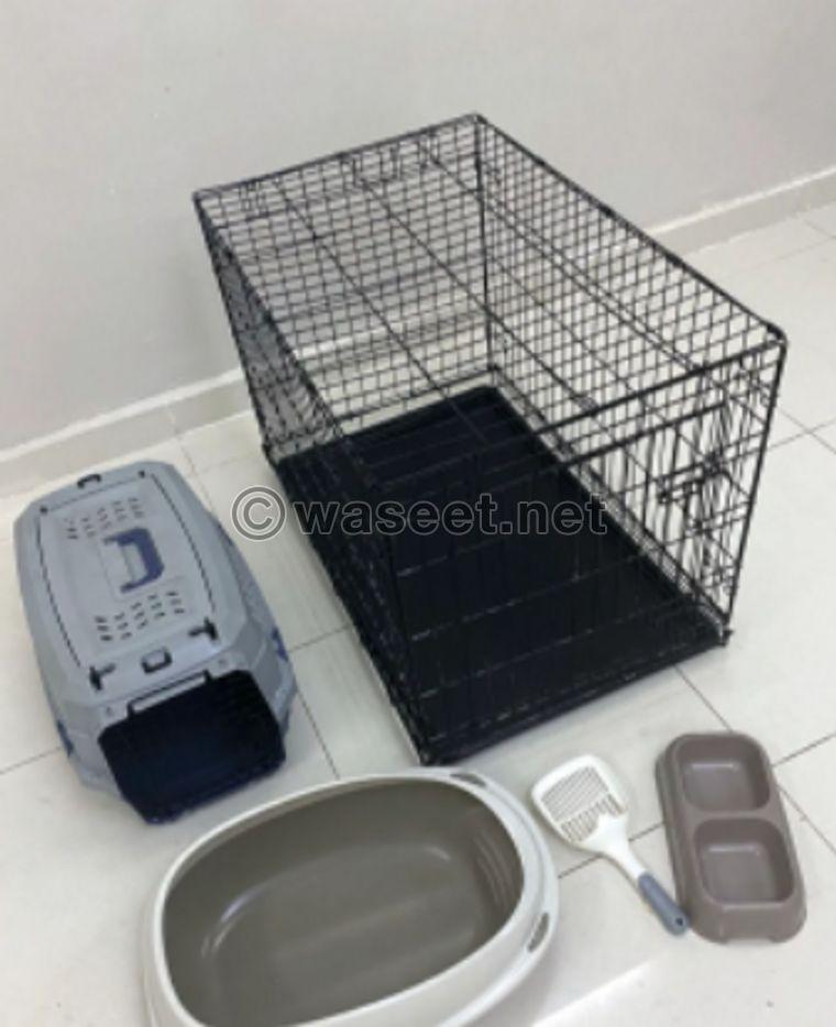 Cat stuff with a large cage 1