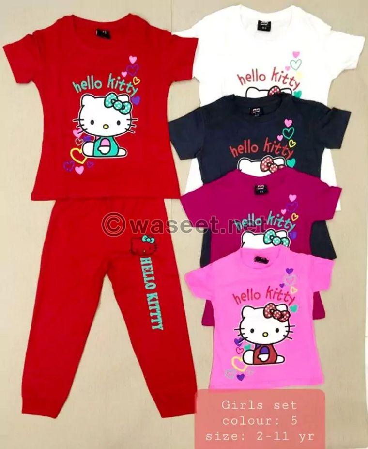 Girls' cotton pajamas 2
