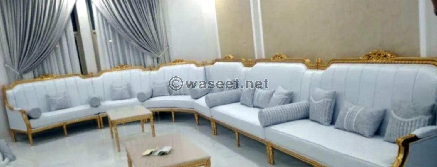 Egyptian sofa detail 1