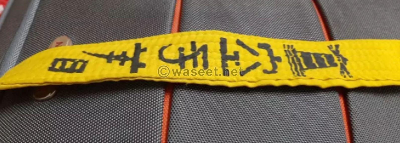 yellow belt for sale 1