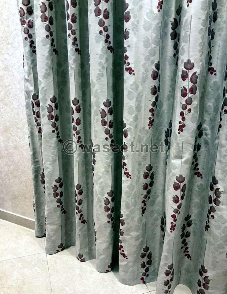 Curtain supplied red color 0