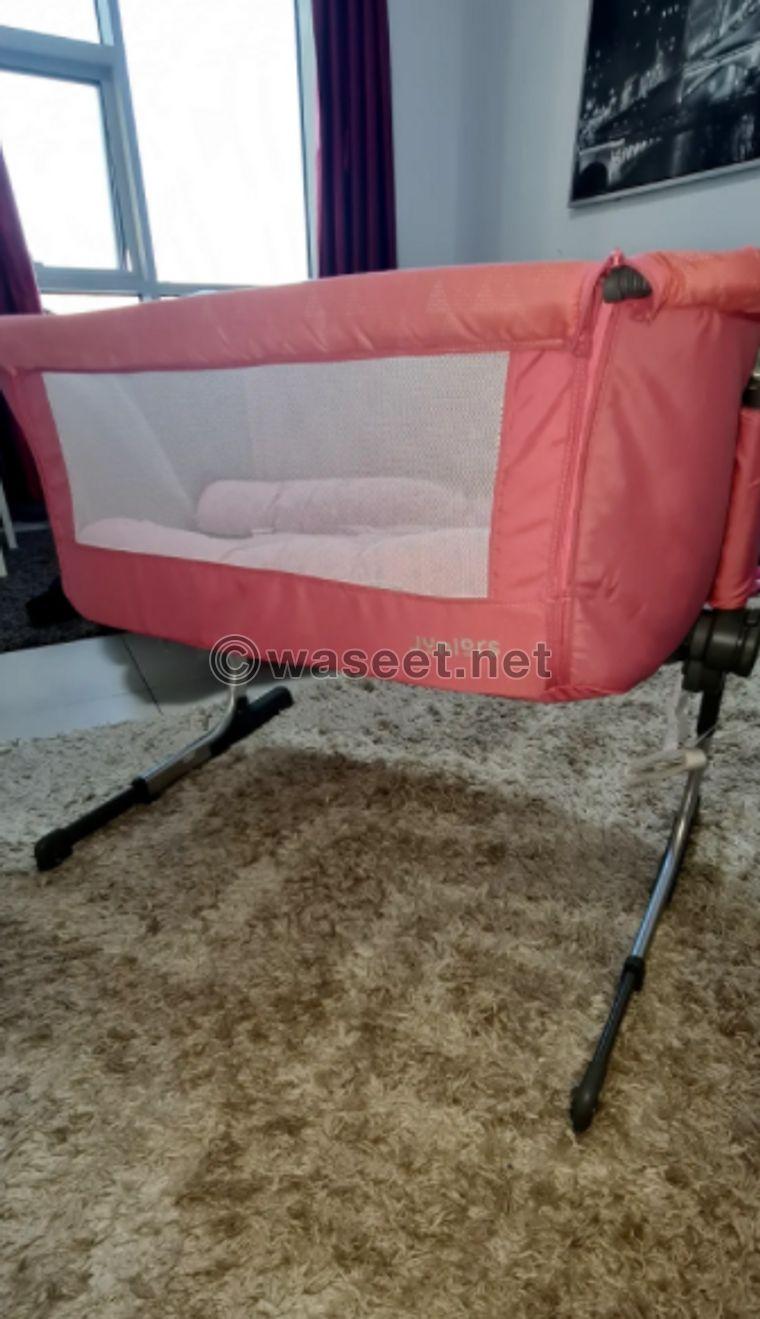 pink baby bed 1