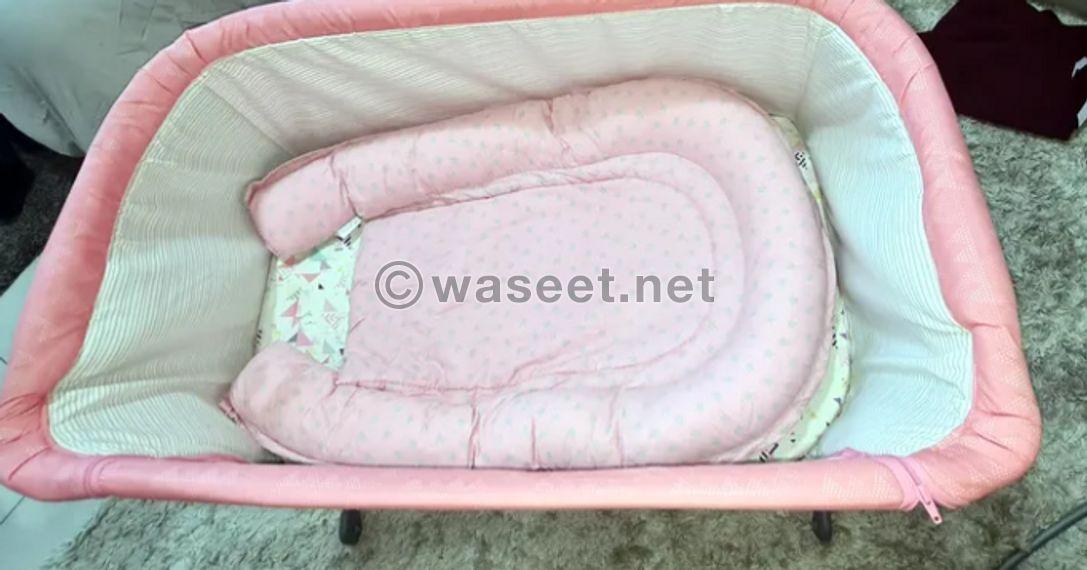 pink baby bed 2