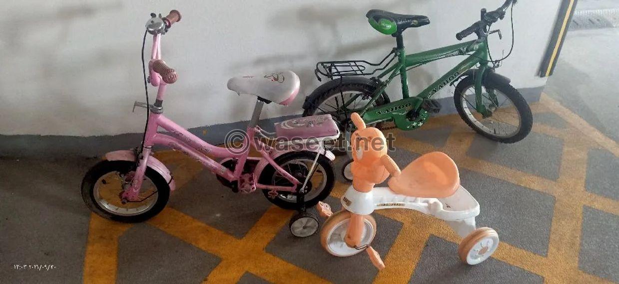 4 children's bikes for sale 1