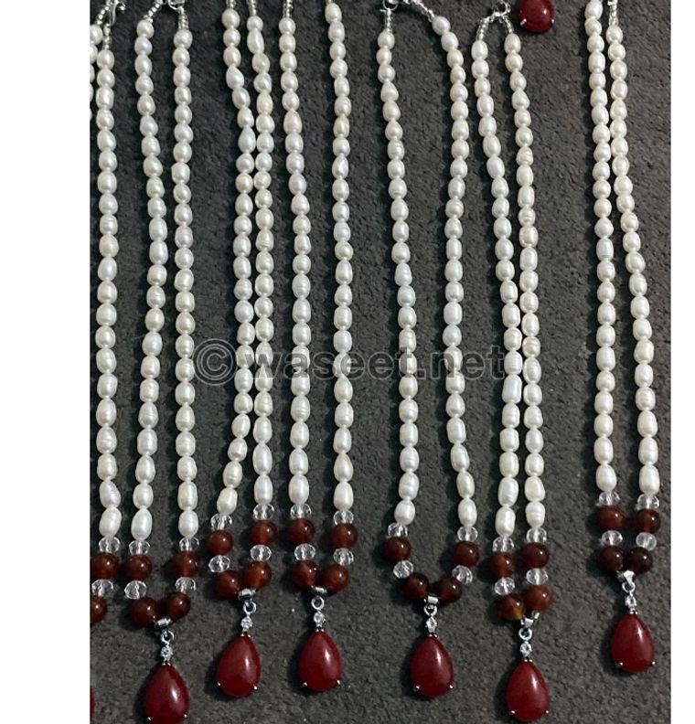 Natural pearl necklace for sale 0