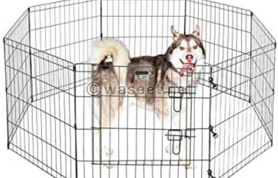 open dog cage 0