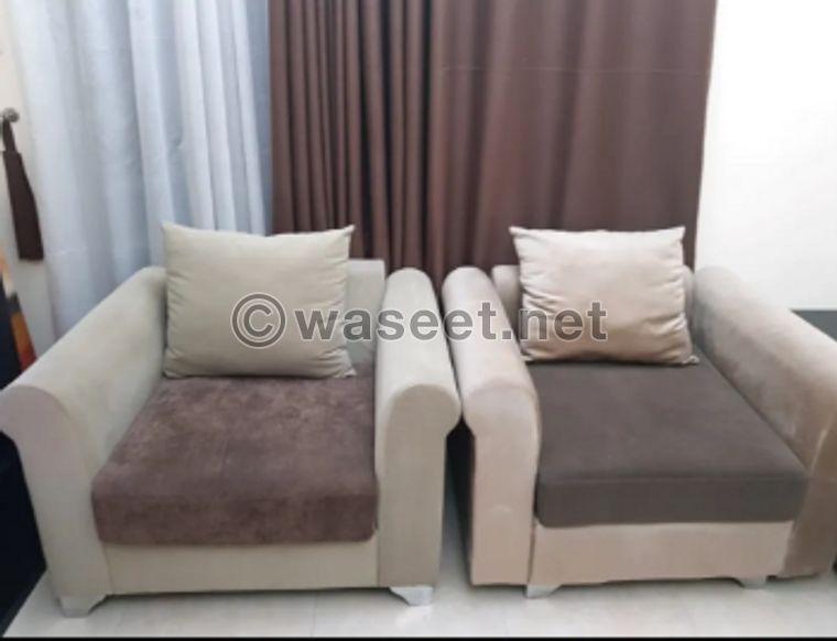 Large sofa + 2 chairs for sale 0