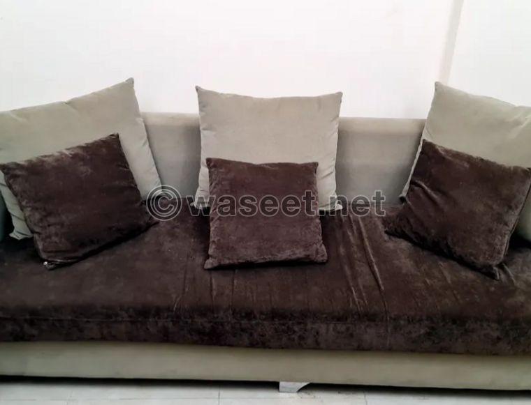 Large sofa + 2 chairs for sale 1