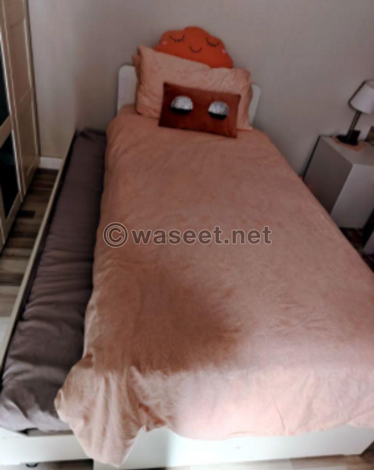 2 سرير من ايكيا مقاس 90x200 0