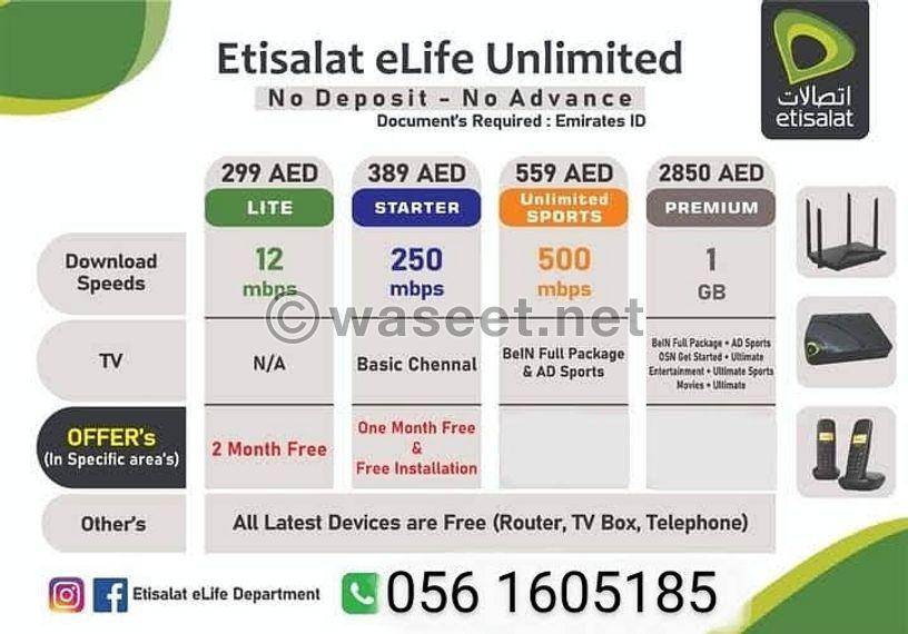 Etisalat eLife Internet For Home 1