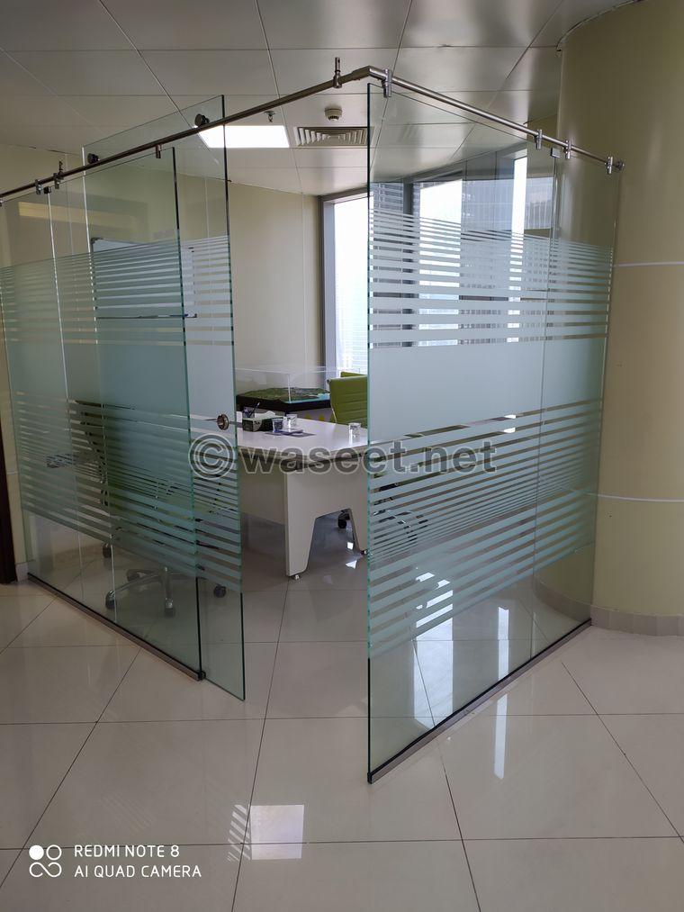 glass partition work 0