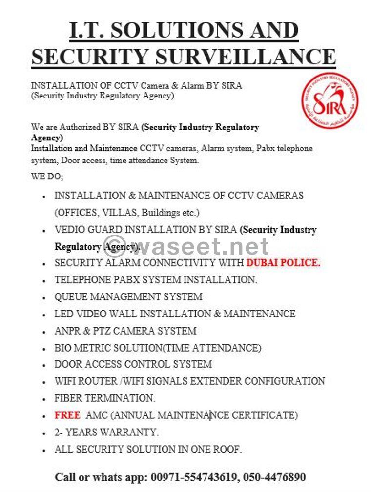 installation CCTV cameras by SIRA approved 5