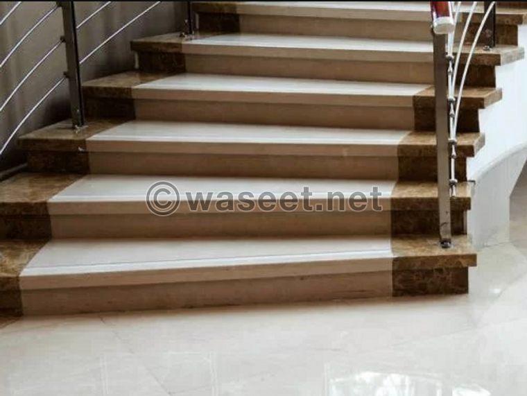  Supply and installation of all types of marble and stone  0