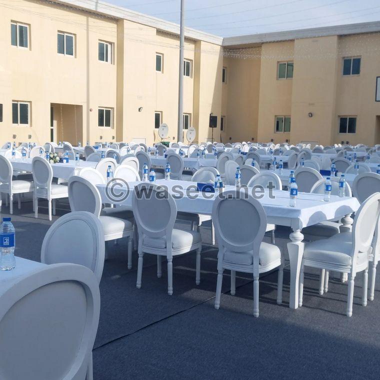 Rent tables, chairs and tents 1