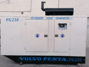 Volvo 250 kva generator