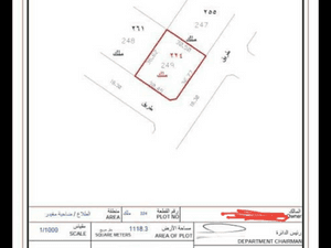 Residential land for sale in Al Talaa 