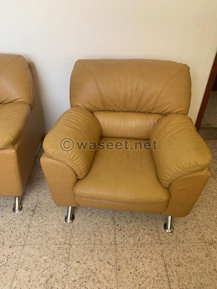 Full set leather sofa  1