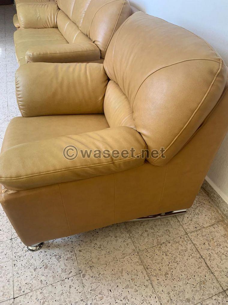 Full set leather sofa  3