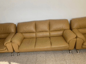 Full set leather sofa 